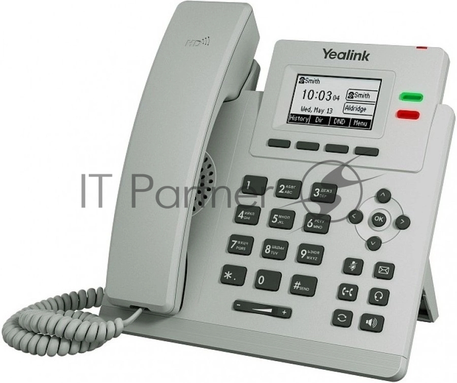 Телефон YEALINK SIP-T31P, светло-серый, 2 аккаунта, PoE, шт