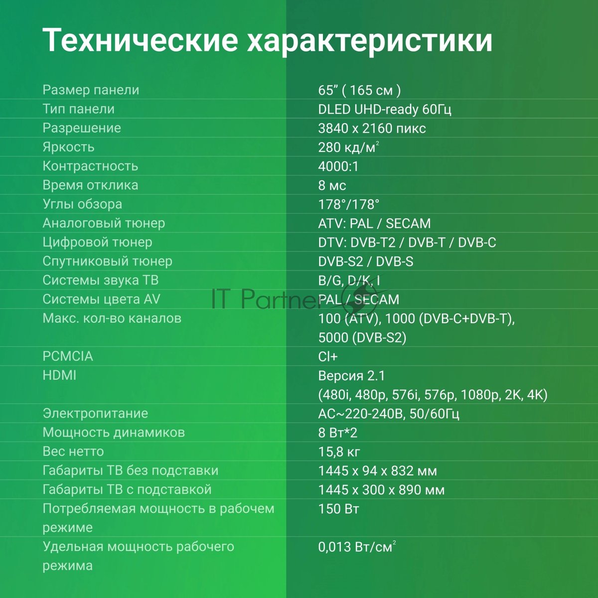 Телевизор Digma 65" DM-LED65UBB40 черный LED UHD 60Hz Салют ТВ
