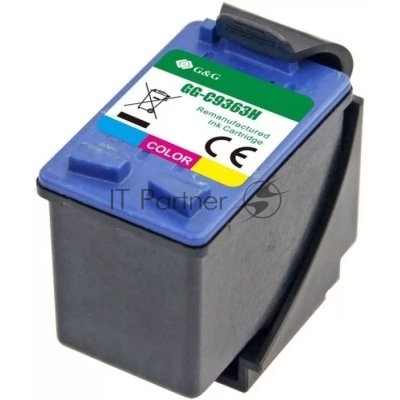 Картридж Cartridge G&G 134 к DJ 6543/5743/5740/6843, PS 325/375/8153/8453 color 14 мл аналог C9363HE  гарантия 36 мес.
