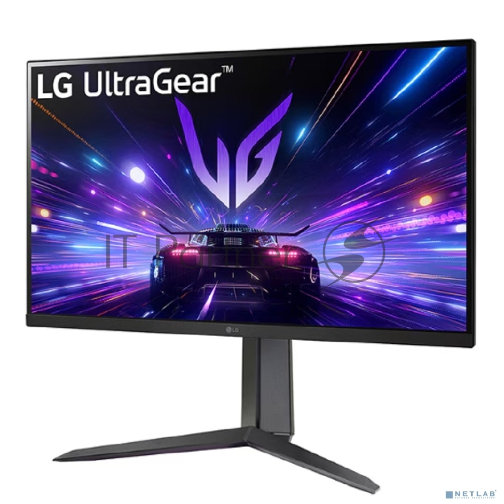 Монитор 27" LG UltraGear 27GS65F-B IPS 1920x1080, 180 Гц, 1 мс, 16:9, HDR10, 300 кд/м², DisplayPort, HDMI 2.0, Flicker Free, Low Blue Light, виртуальный прицел, стабилизатор черного цвета, счетчик кадров, трехсторонний безрамочный дизайн, регулировка по высоте, поворот на 90 градусов, черный