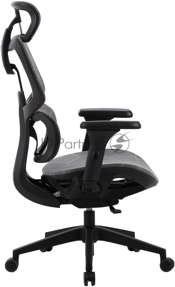 Кресло Cactus CS-MC555-GY черный, сетка