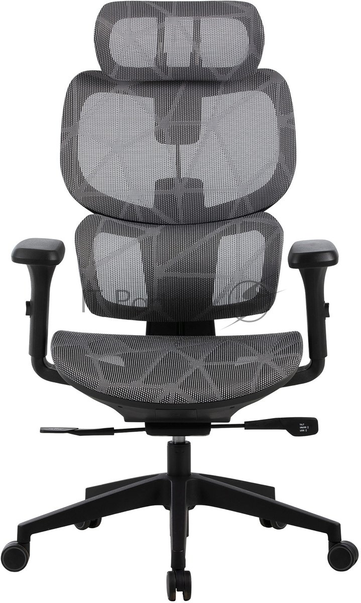 Кресло Cactus CS-MC555-GY черный, сетка