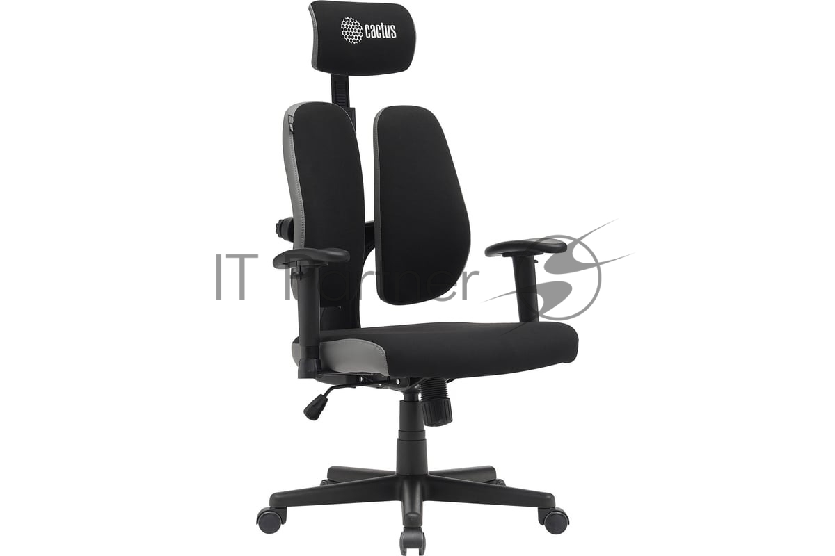 Кресло Cactus CS-CHR-MC03-BKGY черный, сетка