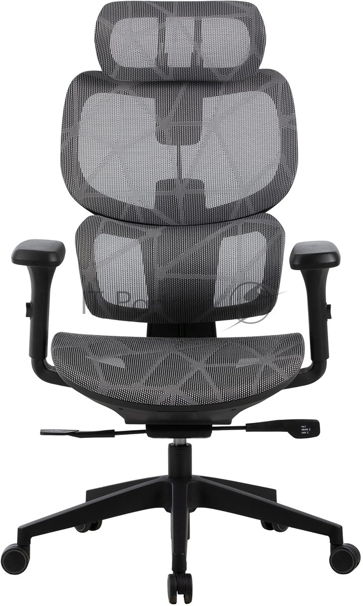 Кресло Cactus CS-MC555-GY черный, сетка