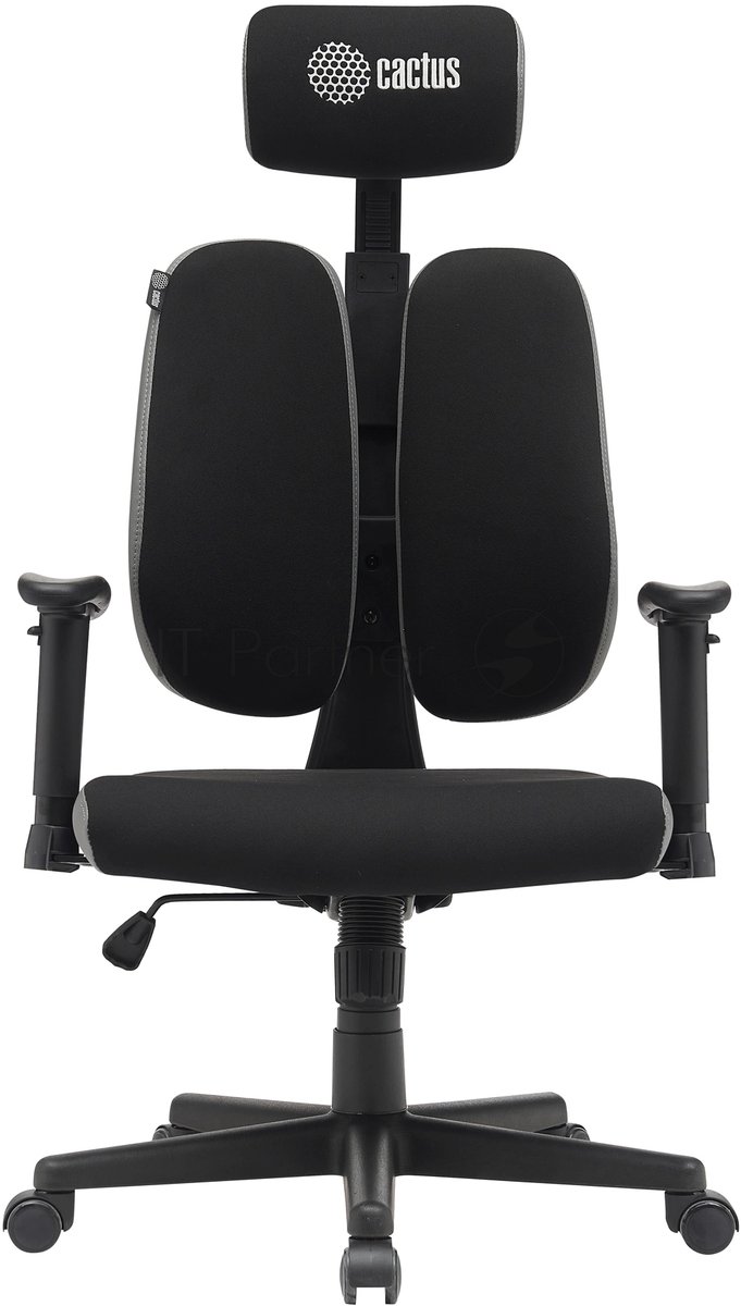 Кресло Cactus CS-CHR-MC03-BKGY черный, сетка