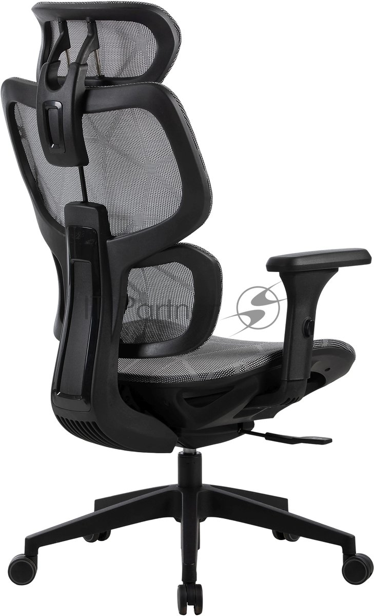 Кресло Cactus CS-MC555-GY черный, сетка