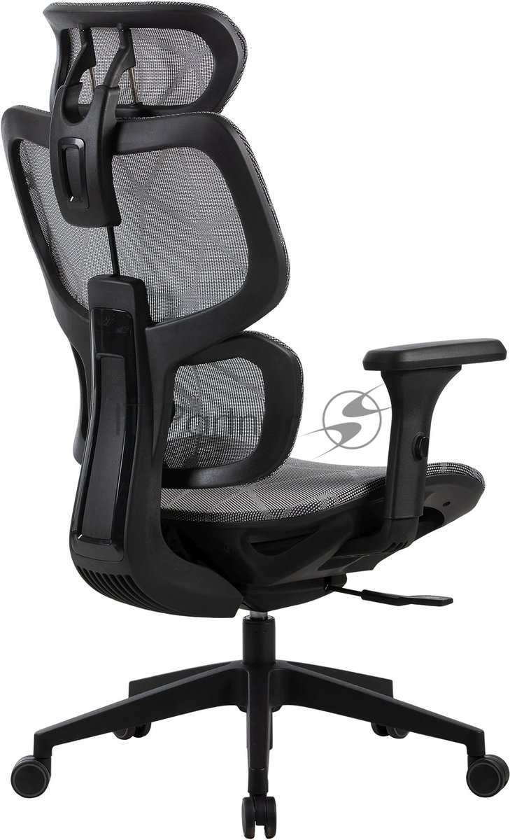 Кресло Cactus CS-MC555-GY черный, сетка