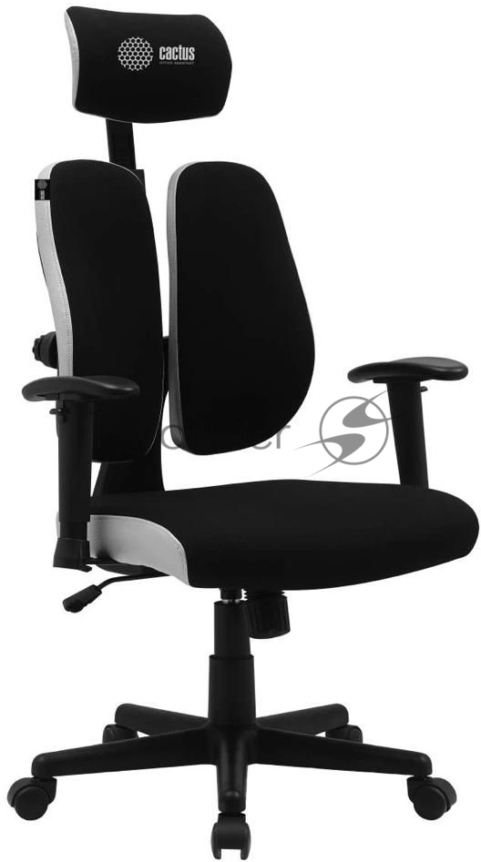 Кресло Cactus CS-CHR-MC03-BKGY черный, сетка