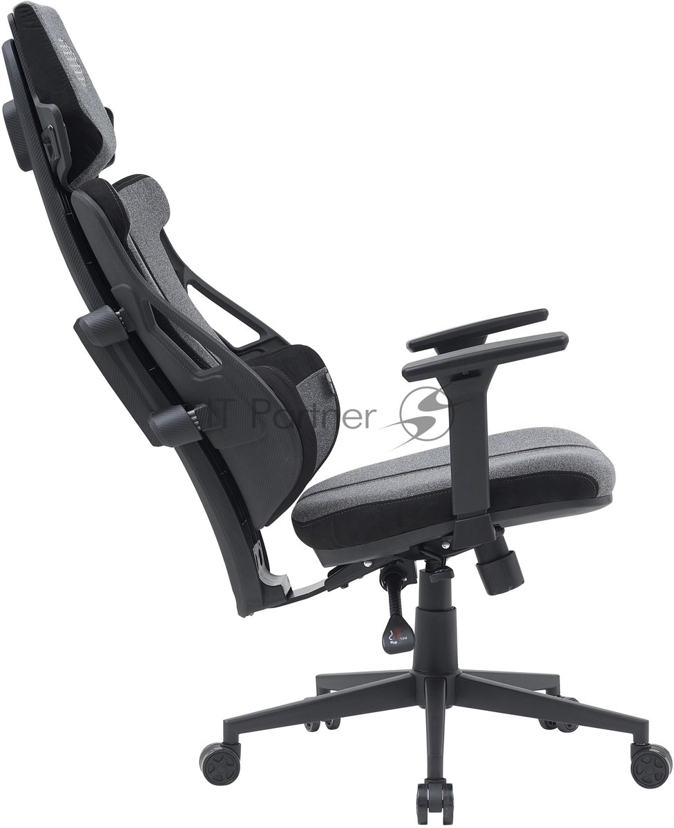 Кресло Cactus CS-CHR-DUO-GYBK серый, экокожа