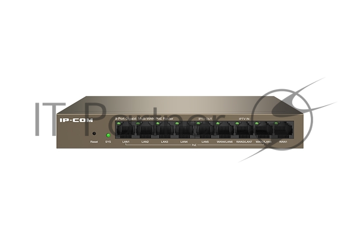 IP-COM M20-8G-PoE 9-портовый гигабитный PoE-маршрутизатор с облачным управлением (PoE бюджет 95W)