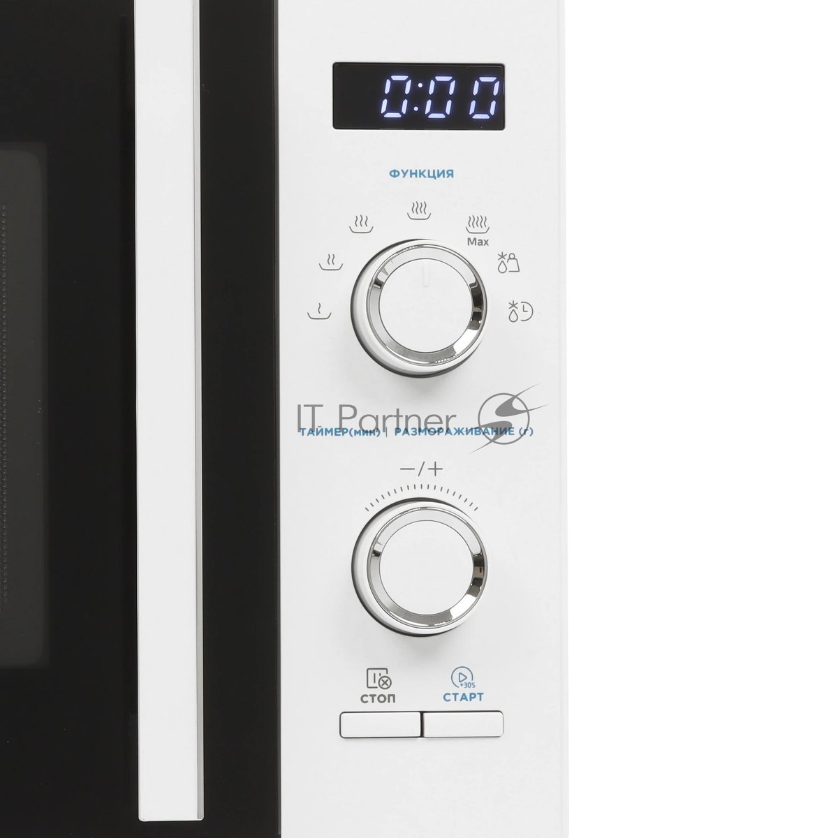 Микроволновая печь Midea AM825P2ET-W белый, 25 л, 800 Вт, переключатели - кнопки, поворотный механизм