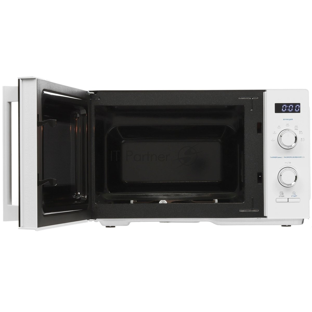 Микроволновая печь Midea AM825P2ET-W белый, 25 л, 800 Вт, переключатели - кнопки, поворотный механизм
