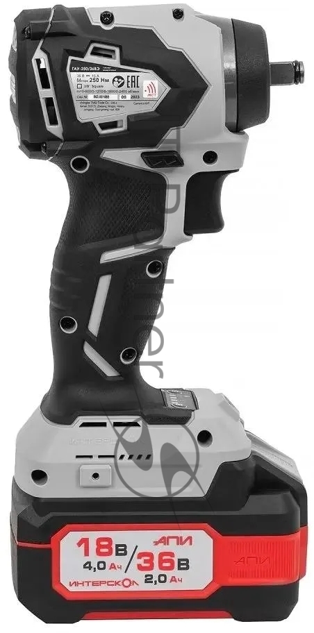 Гайковерт аккумуляторный ударный ИНТЕРСКОЛ GAU-250/36VE