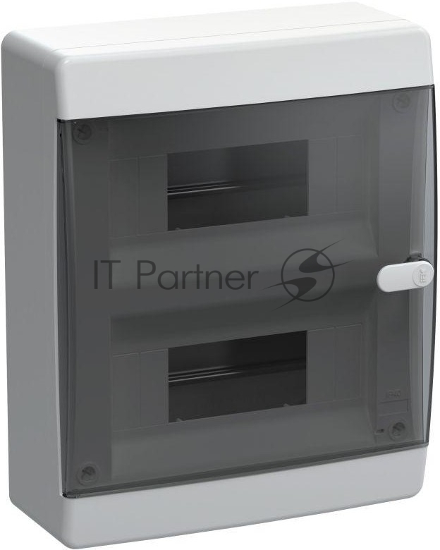 Корпус пластиковый IEK UNION Compact ЩРН-П-18 IP41 черная прозрачная дверь (UIC-KP12-N-18-41-K01)