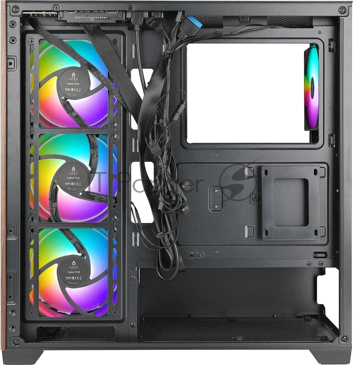 Корпус для ПК Azza - Npetune, 2х2.5", 1х3.5", 2xUSB2.0, 1xUSB3.0, Full Tower, без БП, цвет чёрный, NEPTUNE CSAZ-491