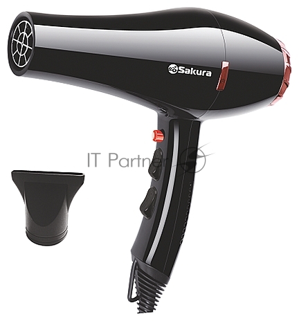 Фен SAKURA SA-4047BK Professional черный/розовое золото, 2000 Вт