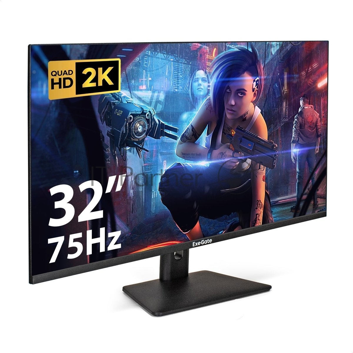 LCD ExeGate 31.5" ES3207CA SmartView {IPS 2560x1440 75Hz 1ms 250cd 1000:1 178/178 HDMI DisplayPort USB VESA} [EX297504RUS]