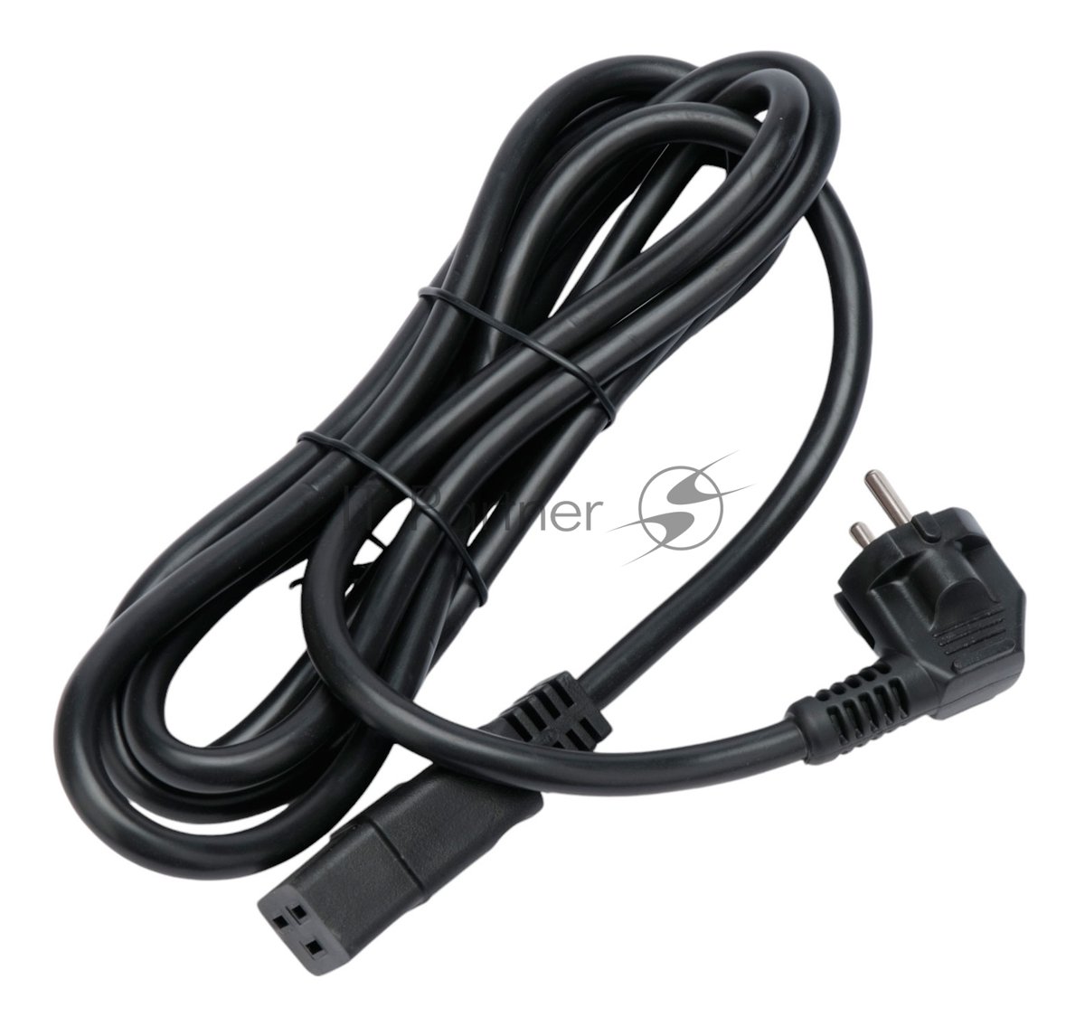 Кабель питания Cablexpert PC-S22-C19-2.5-3M, Schuko-C19, 3x2.5мм2, 16A, с заземлением, медь, 3м, черный, пакет
