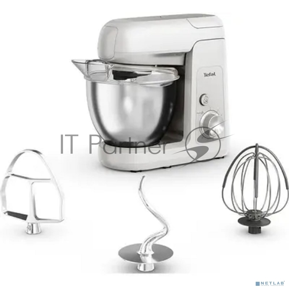 Кухонная машина Tefal Bake Partner QB520B38, серый/серебристый