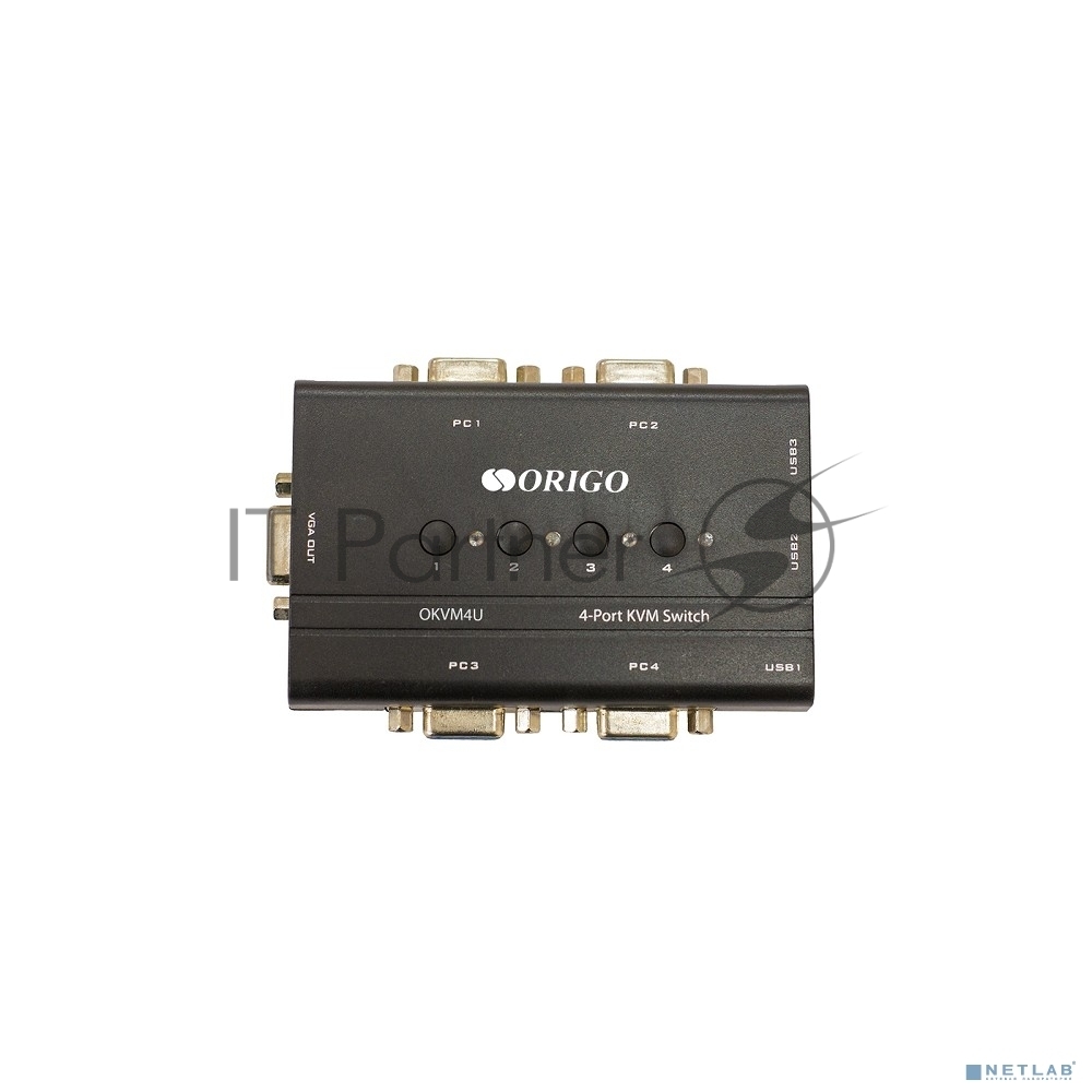 KVM-переключатель ORIGO OKVM4U/A1A, 4-портовый, с портами VGA и USB