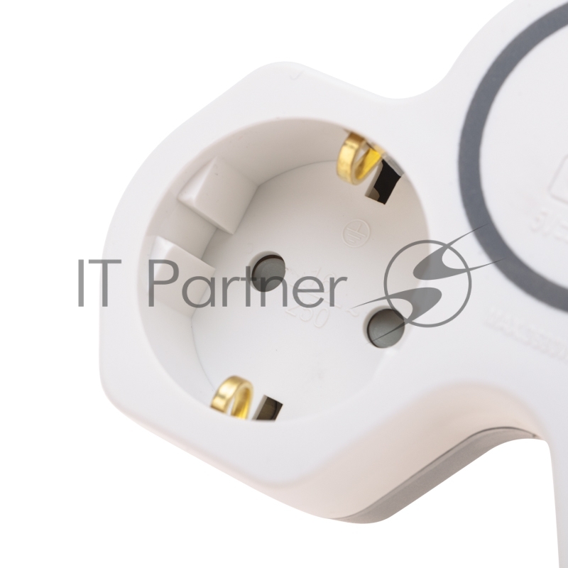 Двойник Rexant электрический (разветвитель) 16А с/з + USB-A + USB-C с защитными шторками, белый