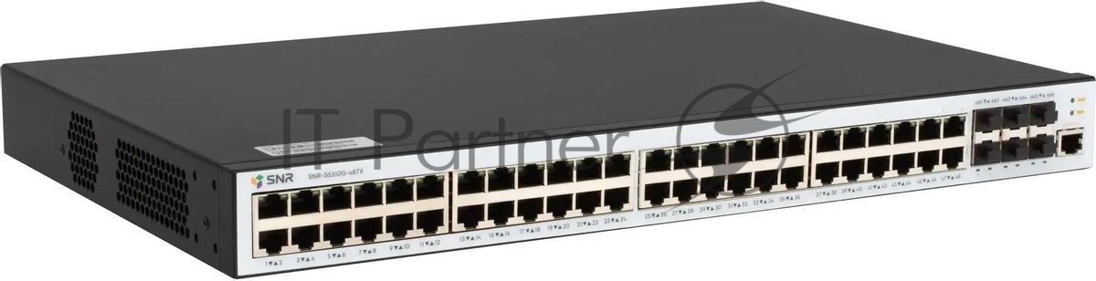 Коммутатор SNR SNR-S5310G-48TX, 48×1 Гбит/с + 6×1/10 Гбит/с SFP+, управляемый