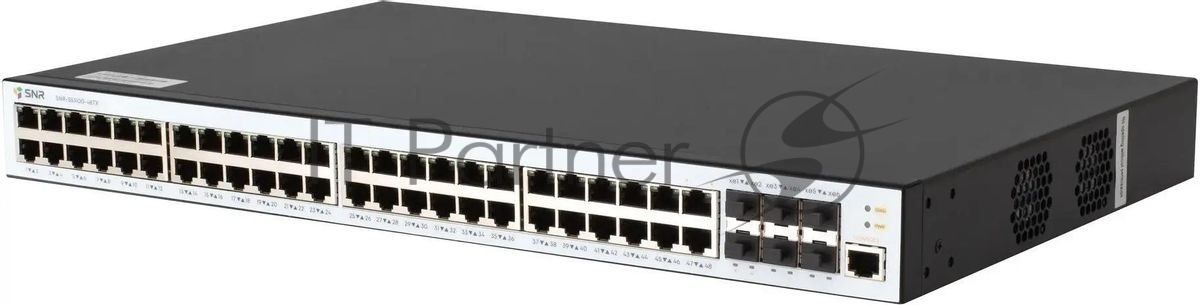 Коммутатор SNR SNR-S5310G-48TX, 48×1 Гбит/с + 6×1/10 Гбит/с SFP+, управляемый