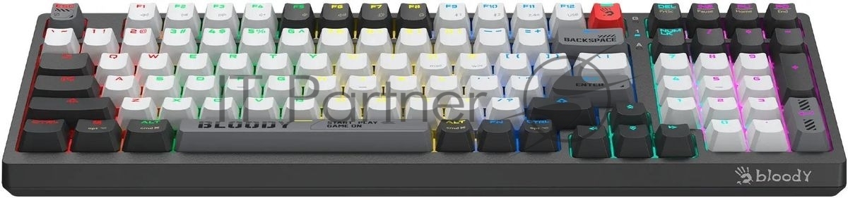Клавиатура беспроводная механическая A4Tech Bloody WS98 USB черный/серый (WS98)