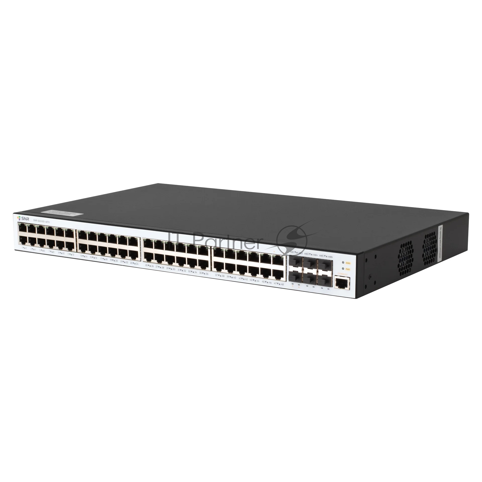 Коммутатор SNR SNR-S5310G-48TX, 48×1 Гбит/с + 6×1/10 Гбит/с SFP+, управляемый