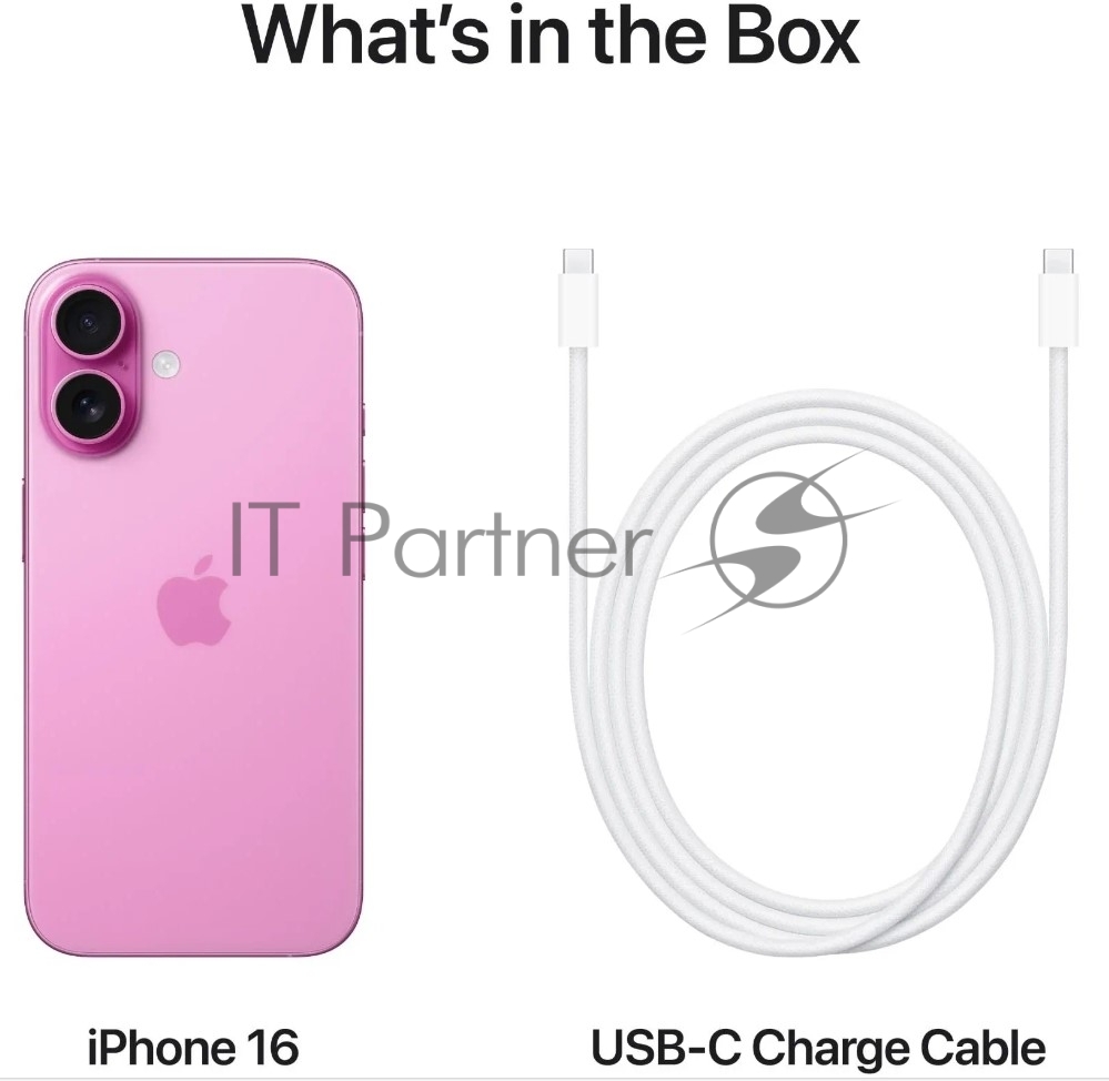 Смартфон Apple iPhone 16, 8/256Gb, розовый