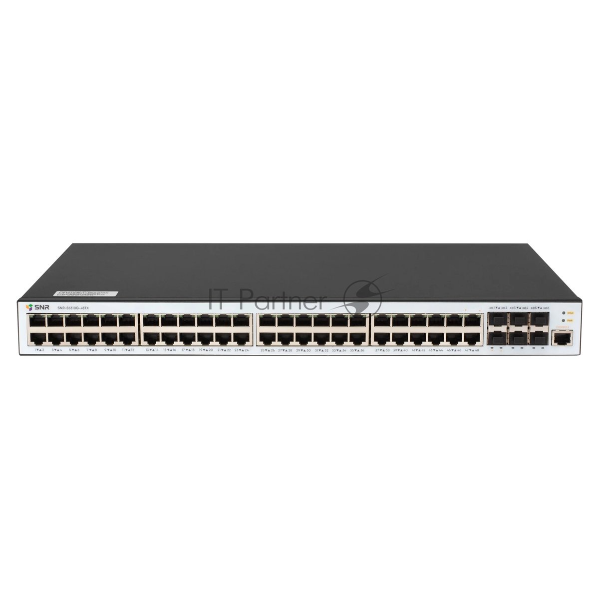 Коммутатор SNR SNR-S5310G-48TX, 48×1 Гбит/с + 6×1/10 Гбит/с SFP+, управляемый