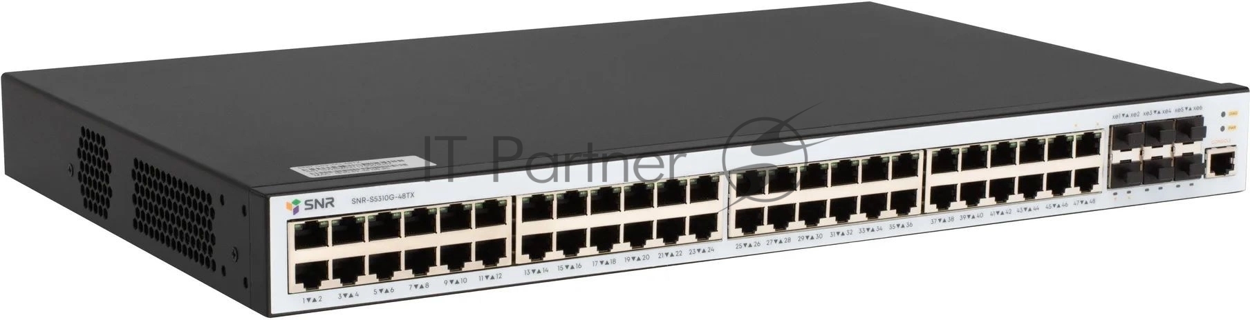 Коммутатор SNR SNR-S5310G-48TX, 48×1 Гбит/с + 6×1/10 Гбит/с SFP+, управляемый