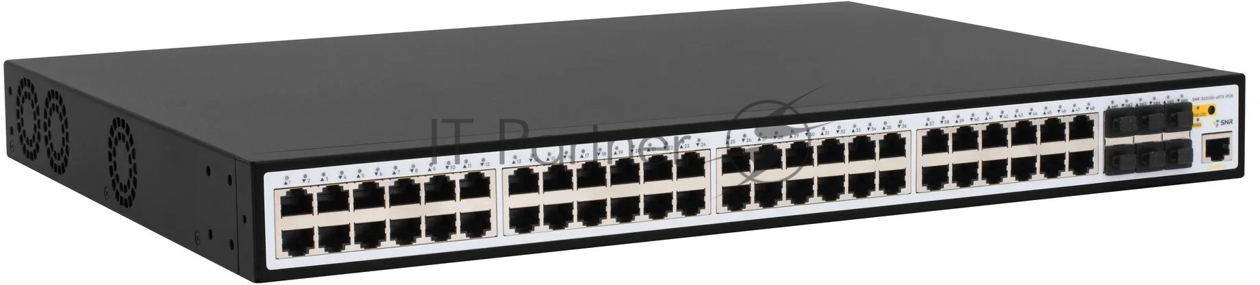 Коммутатор SNR SNR-S5310G-48TX-POE, 48×1 Гбит/с PoE + 6×10 Гбит/с SFP+, управляемый