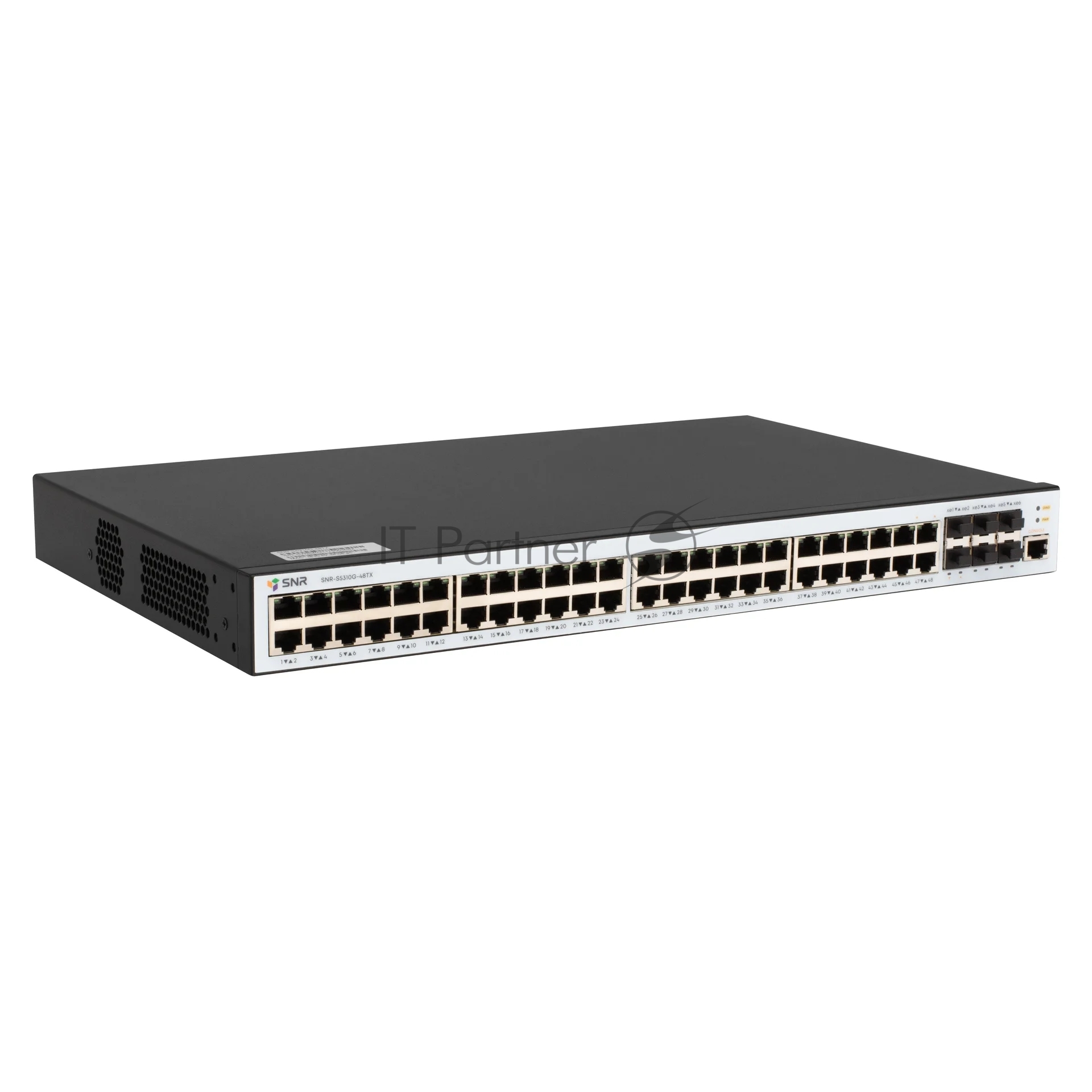 Коммутатор SNR SNR-S5310G-48TX, 48×1 Гбит/с + 6×1/10 Гбит/с SFP+, управляемый