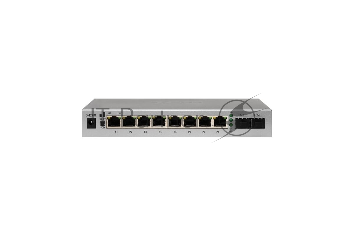 Коммутатор SNR SNR-S1908G-2S, 8×1 Гбит/с + 2×1 Гбит/с SFP, управляемый
