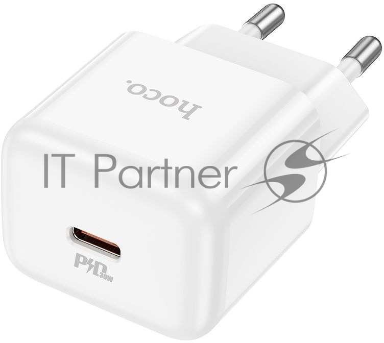 Сетевое зарядное устройство Hoco N32 Glory White 30W 3A+2A+1.5A (PD+QC+AFC) USB Type-C универсальное белый