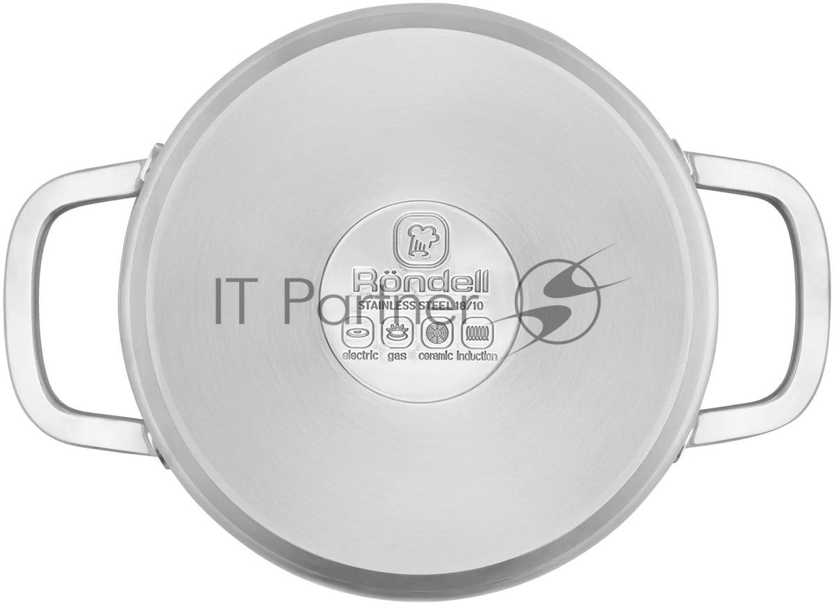 Кастрюля Rondell Modern RDS-1746, 2л, 18см, с крышкой, стальной
