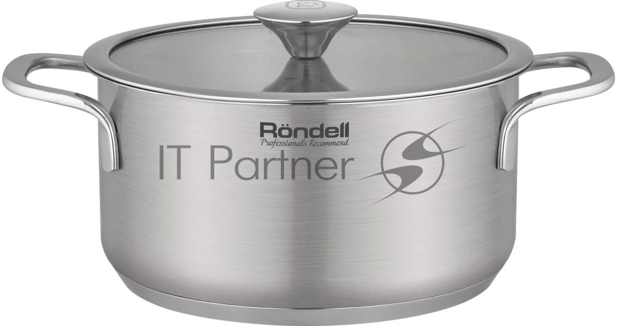 Кастрюля Rondell Modern RDS-1746, 2л, 18см, с крышкой, стальной