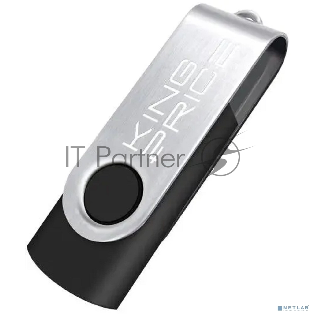 Флешка USB KingPrice KPFD2 (KPFD2A032ABK), 32Gb, USB 2.0, R/W 20/10, черный/сере