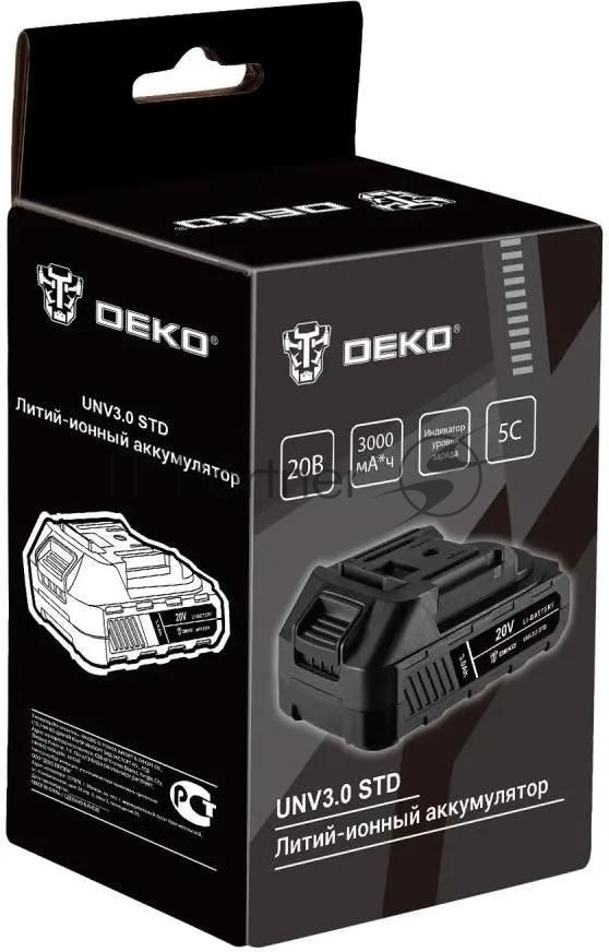 Батарея аккумуляторная Deko UNV3.0 STD 20В, 3.0Ач, 063-4493