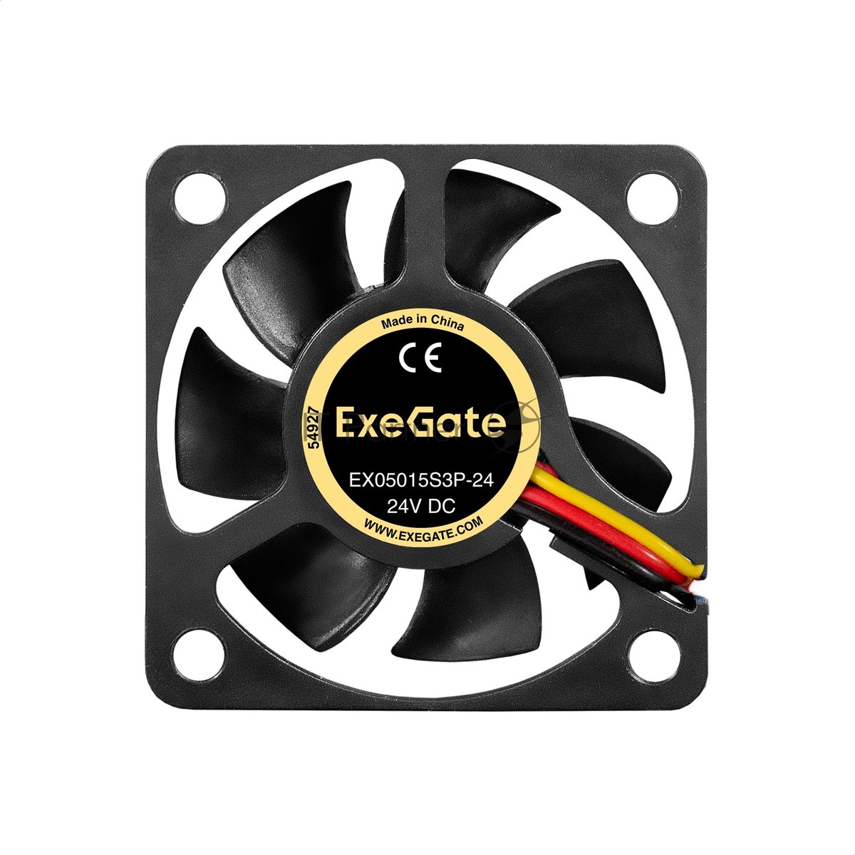 Exegate EX297071RUS Вентилятор 24В DC ExeGate EX05015S3P-24 (50x50x15 мм, Sleeve bearing (подшипник скольжения), 3pin, 7000RMP, 36,8dBA)