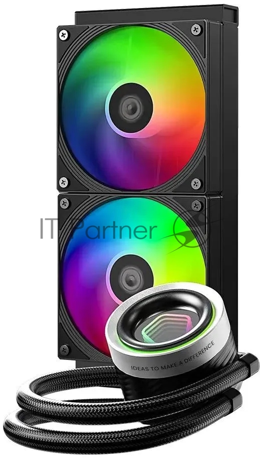 Система жидкостного охлаждения ID-Cooling FX240 INFINITY ARGb черный 120мм алюминий+медь 2000rpm 27.2db 4-pin 300W
