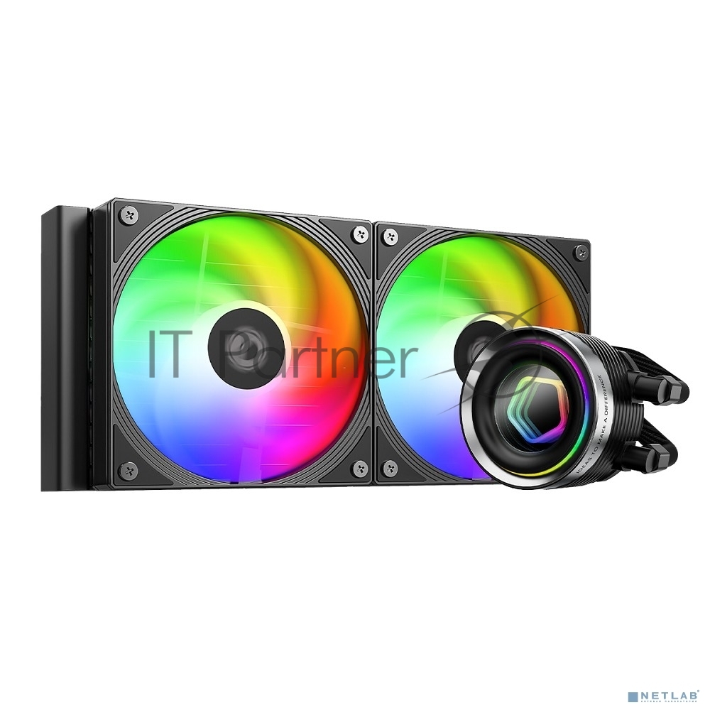 Система жидкостного охлаждения ID-Cooling FX240 INFINITY ARGb черный 120мм алюминий+медь 2000rpm 27.2db 4-pin 300W
