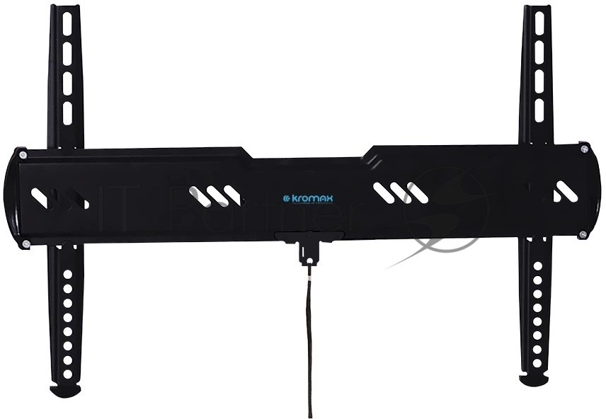Кронштейн для телевизора Kromax Ultra Slim-100, 32"-90", макс. 55кг, настенный, фиксированный черный