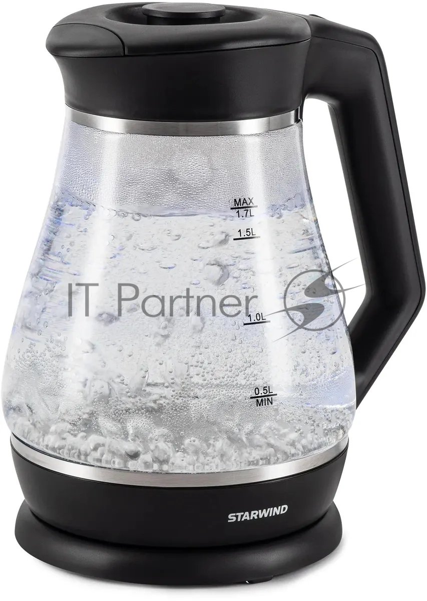 Чайник электрический Starwind SKS2035 1.7 л, 2200 Вт, черный