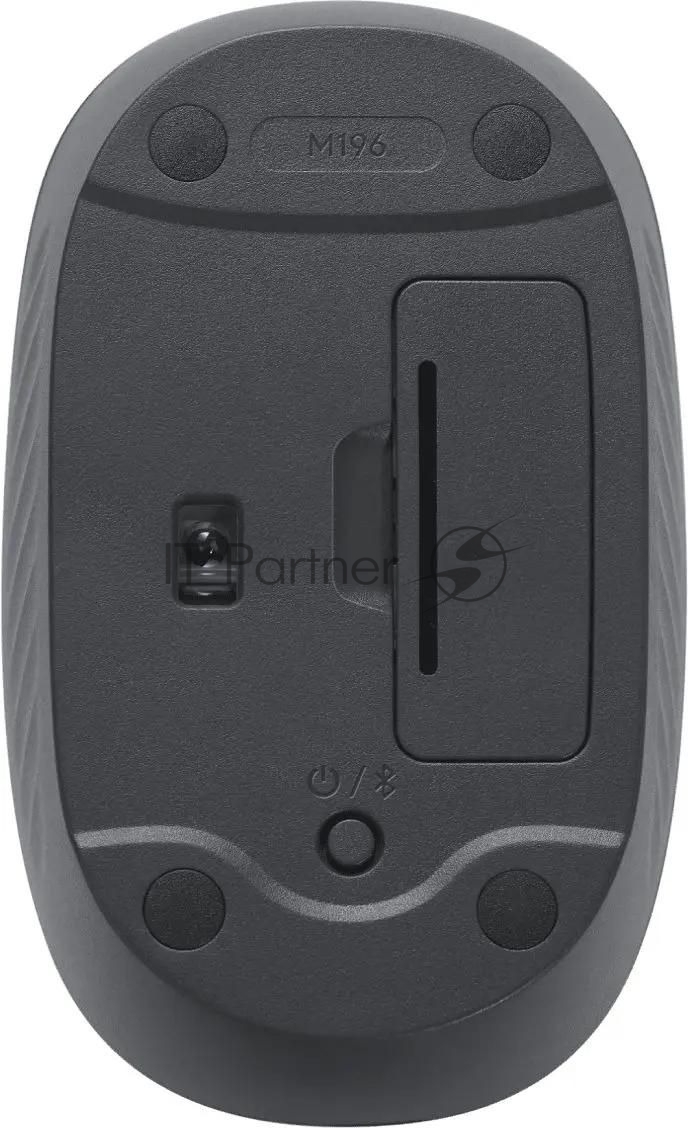 Мышь беспроводная Logitech M196 графитовый, 1000 dpi, Bluetooth, кнопки - 3
