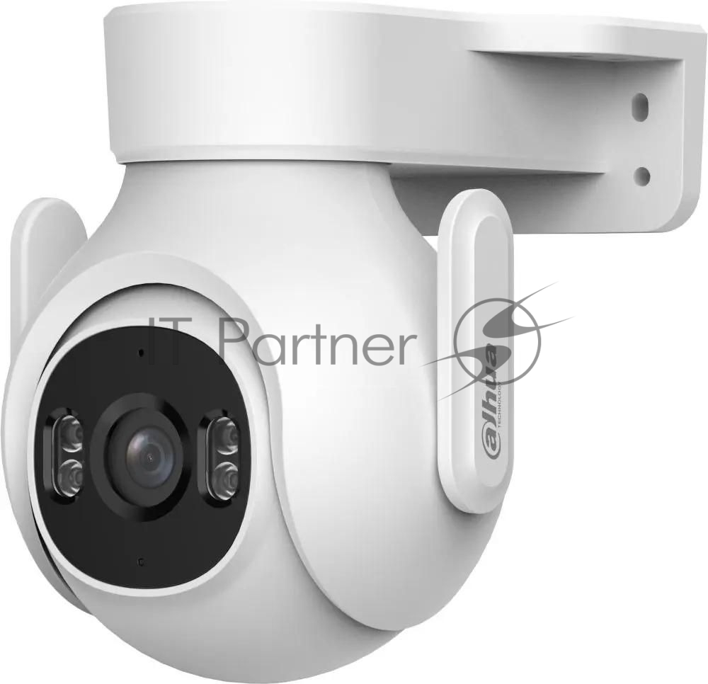 DAHUA DH-IPC-P5BP-PV-0360B Мини-PT IP-видеокамера с Wi-Fi 5Мп; 1/2.7” CMOS; 3.6мм видеоаналитика: SMD 3.0 ИК 30м, Led 30м; встроенные микрофон+динамик IP65