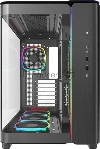Компьютерный корпус Montech King 95 PRO черный без БП ATX 4x120мм 2x140мм 2xUSB3.0 1xUSB3.1 audio bott PSU