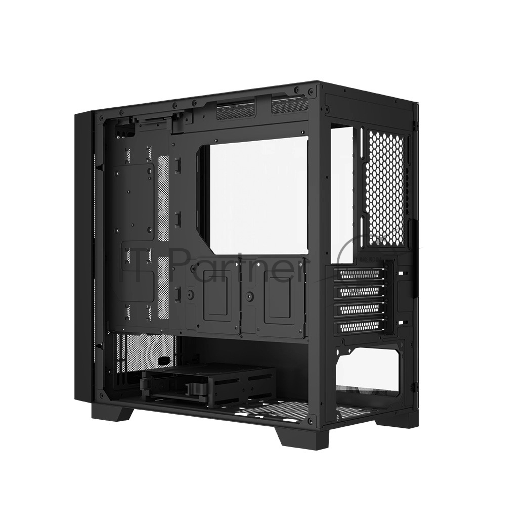 Компьютерный корпус без блока питания PCCooler C3D310 BK, Mesh Mid Tower, Black, TG, 0.6 SPCC, no fans mATX, mITX 165/350/200мм 3x2.5", 2x3.5", 4xPCI 2xUSB-A 3.0 406x220x410mm