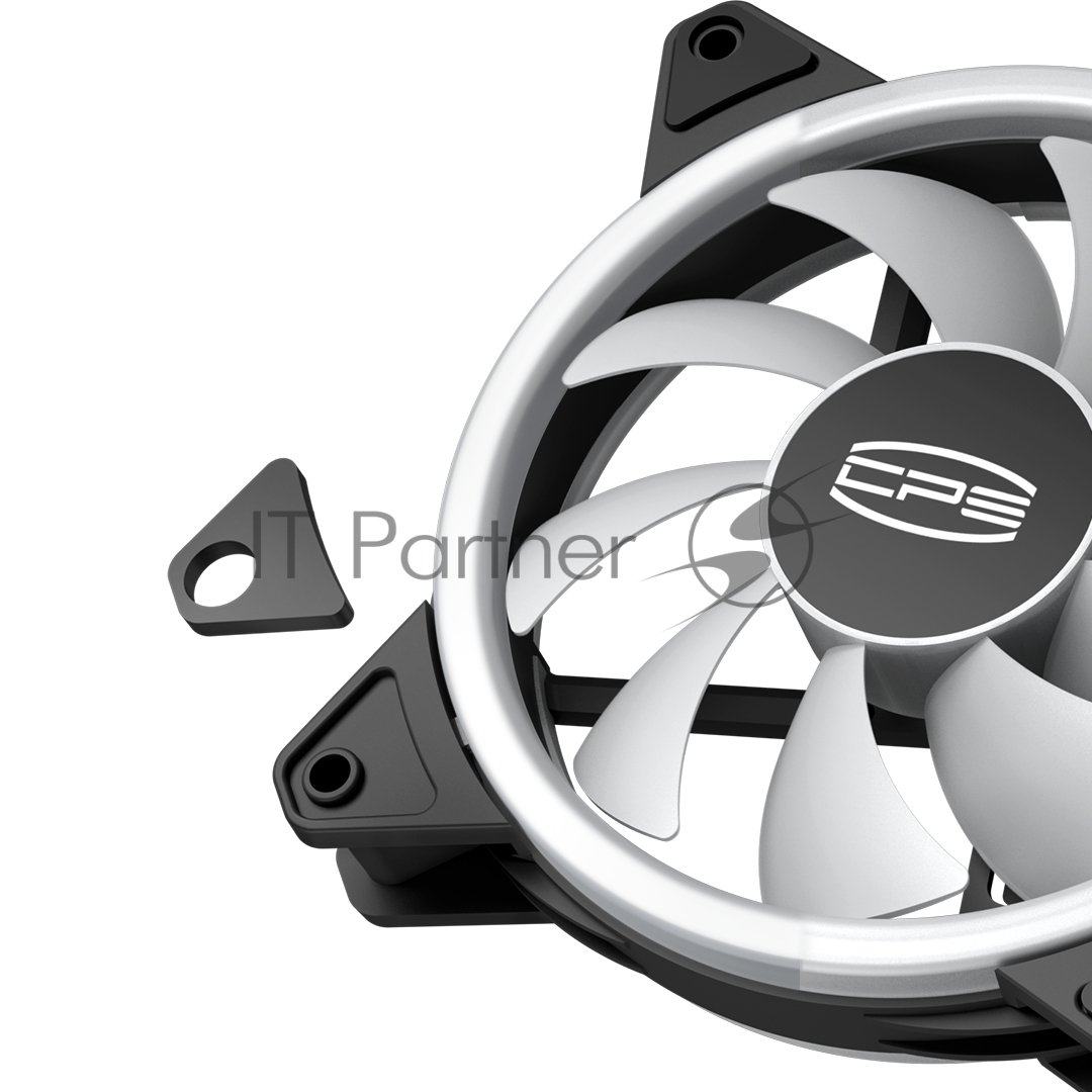 Вентилятор для корпуса PCCooler F3 T120 ARGb черный, 120 мм, 1800 об/мин, 21.6 дБ, 4 pin